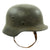 Original German WWII Named Army Heer M40 Single Decal Steel Helmet with Textured Paint and Size 58 Liner - SE66 Original Items