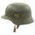 Original German WWII Named Army Heer M40 Single Decal Steel Helmet with Textured Paint and Size 58 Liner - SE66 Original Items