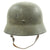 Original German WWII Named Army Heer M40 Single Decal Steel Helmet with Textured Paint and Size 58 Liner - SE66 Original Items