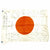 Original Japanese WWII Hand Painted Cloth Good Luck Flag - 41" x 29" Original Items