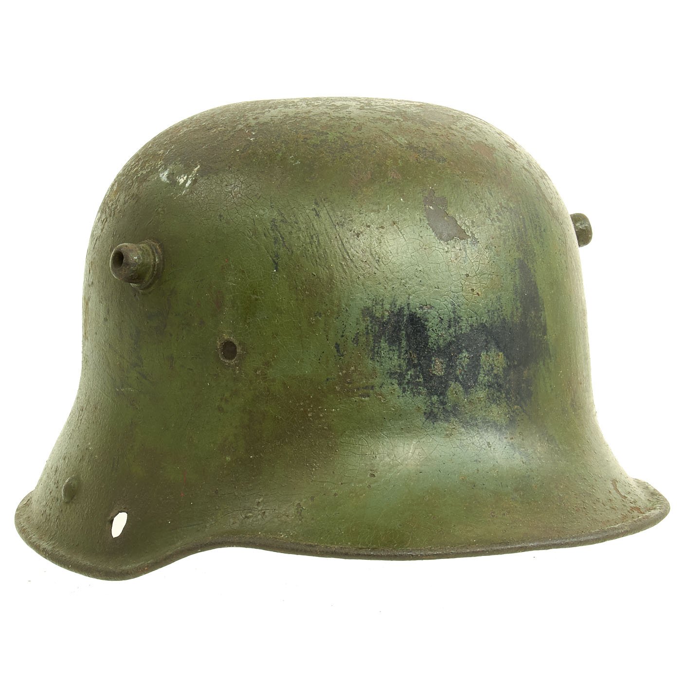 bell german helmet Original German WWI M16 Helmet with Original Camouflage Paint and Liner- Stamped Si66 – International Military Antiques
