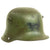 Original Imperial German WWI Battlefield Pickup M16 Shot Through Helmet - Marked "Bell" L64 Original Items
