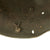 Original Imperial German WWI Battlefield Pickup M16 Shot Through Helmet - Marked "Bell" L64 Original Items