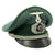 Original German WWII Gebirgsjäger Mountain Troop Officer Visor Cap by LLD Original Items