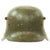 Original German WWI M16 Stahlhelm Helmet Shell with Painted Kingdom of Bavaria Colors - marked Si66 Original Items
