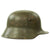 Original German WWI M16 Stahlhelm Helmet Shell with Painted Kingdom of Bavaria Colors - marked Si66 Original Items
