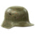 Original German WWI M16 Stahlhelm Helmet Shell with Painted Kingdom of Bavaria Colors - marked Si66 Original Items