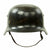 Original German WWII Luftwaffe M35 Double Decal Helmet with size 59 Liner - marked Q66 Original Items