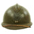 Original French WWII Named Model 1926 Adrian Helmet with RF Air Force Badge and Chinstrap - L’Armee de L’Air Original Items