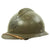Original French WWII Named Model 1926 Adrian Helmet with RF Air Force Badge and Chinstrap - L’Armee de L’Air Original Items