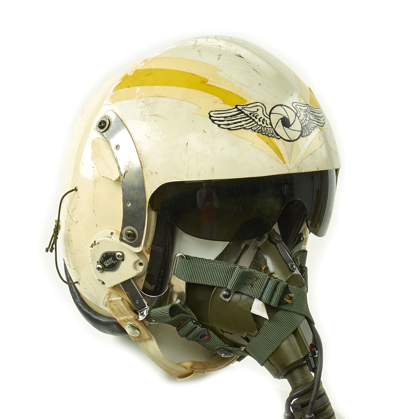 fighter pilot motorcycle helmet full face Original U.S. Vietnam War USN Pilot APH-6A Flight Helmet with Oxygen Mask – International Military Antiques