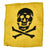 Original German WWII Pioneer Mine or Poison Gas Warning Large Flag - 7" x 8" Original Items