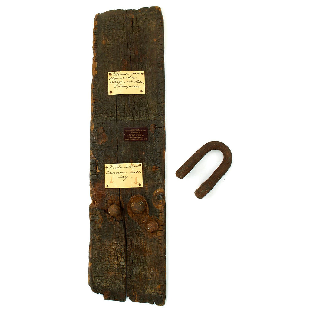 Original British Revolutionary War Gunboat Relics Excavated Near Fort Ticonderoga Lake Champlain New York Original Items