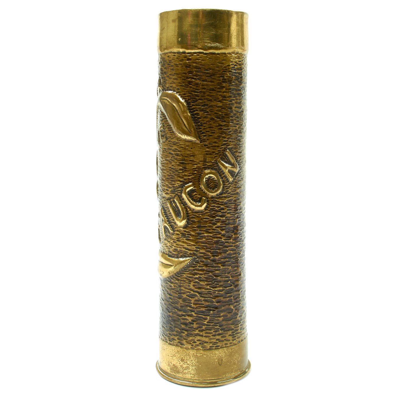 Original WWI Trench Art Engraved French Artillery Shells - German, Fre ...