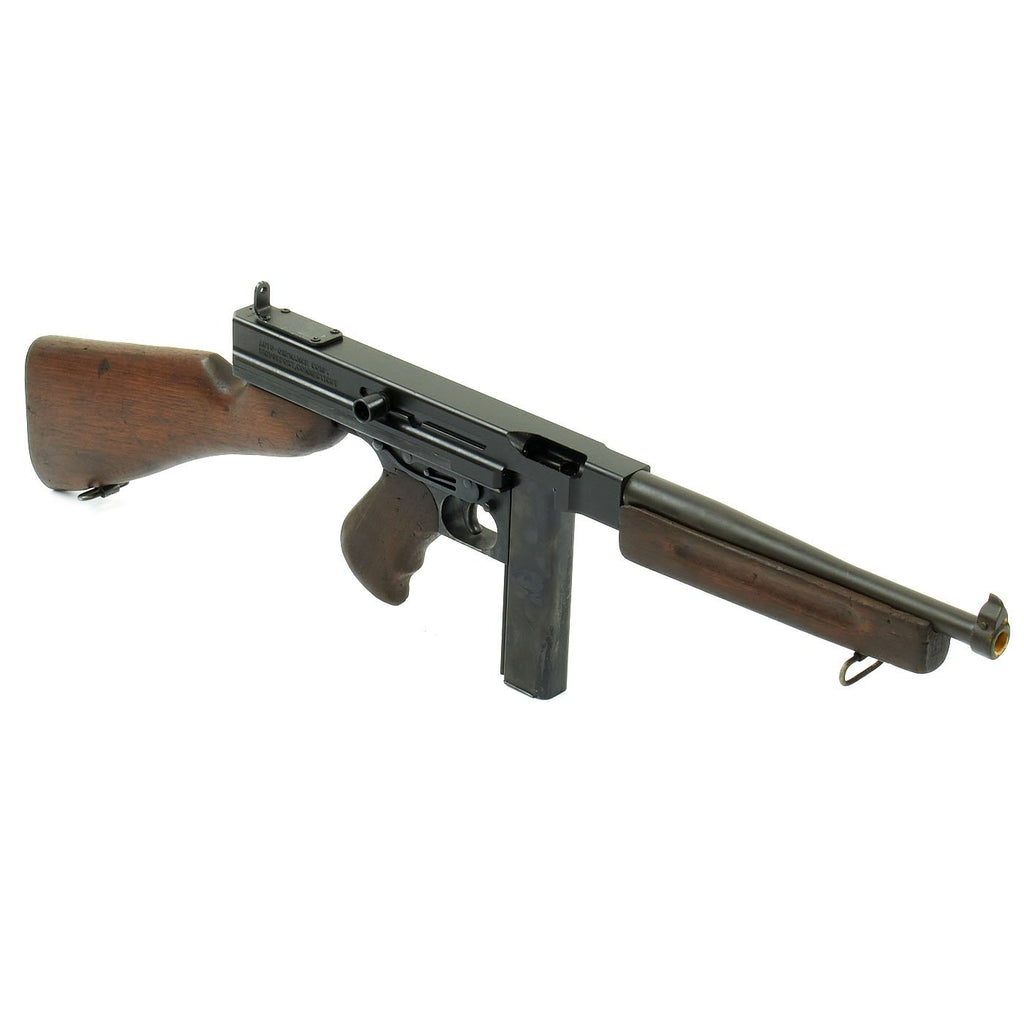 Original U.S. WWII Thompson M1A1 Display Submachine Gun Original Items