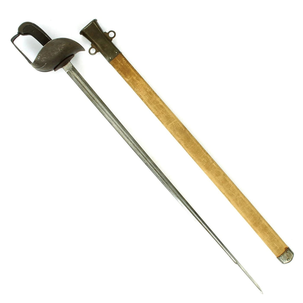 Original U.S. WWI Model 1913 Cavalry Saber Patton Sword by L.F. & C. with Scabbard - Dated 1918 Original Items