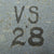 Original U.S. WWII Air Anti-submarine Squadron 28 (VS-28) M1 Fixed Bale Helmet Original Items