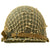 Original U.S. WWII 1941 M1 McCord Front Seam Fixed Bale Helmet with Net and Seaman Paper Co Liner Original Items