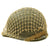 Original U.S. WWII 1941 M1 McCord Front Seam Fixed Bale Helmet with Net and Seaman Paper Co Liner Original Items