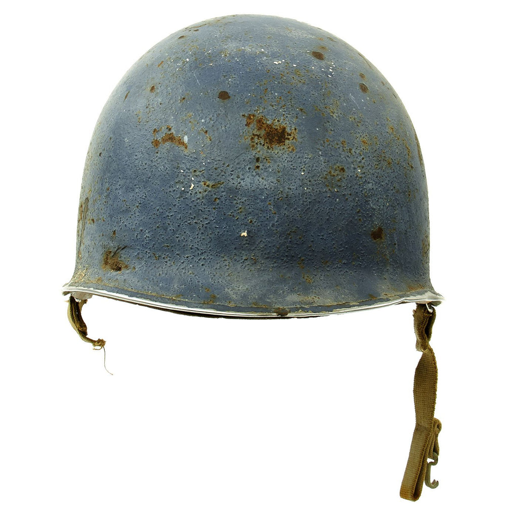 Original U.S. WWII Navy Landing Craft M1 Fixed Bale Helmet Original Items