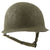 Original U.S. WWII Late War M1 Schlueter Rear Seam Helmet with Seaman Paper Co. Liner Original Items