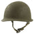Original U.S. WWII Late War M1 Schlueter Rear Seam Helmet with Seaman Paper Co. Liner Original Items