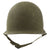 Original U.S. WWII Late War M1 Schlueter Rear Seam Helmet with Seaman Paper Co. Liner Original Items