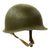 Original U.S. WWII 1942 2nd Lt. Marked M1 McCord Front Seam Fixed Bale Helmet with MSA Liner Original Items