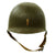 Original U.S. WWII 1942 2nd Lt. Marked M1 McCord Front Seam Fixed Bale Helmet with MSA Liner Original Items