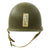 Original U.S. WWII 1942 2nd Lt. Marked M1 McCord Front Seam Fixed Bale Helmet with MSA Liner Original Items