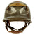 Original WWII U.S. Late War Produced M-1C Paratrooper Helmet With Korean War Jump Liner and Chin Cup Original Items