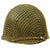 Original U.S. WWII 1943 M1 Schlueter Fixed Bale Helmet with Westinghouse Liner and Net Original Items