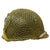 Original U.S. WWII 1943 M1 Schlueter Fixed Bale Helmet with Westinghouse Liner and Net Original Items