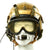 Original U.S. Navy 1950s Gentex H-4 Flight Helmet with Boom Mic and Googles Original Items