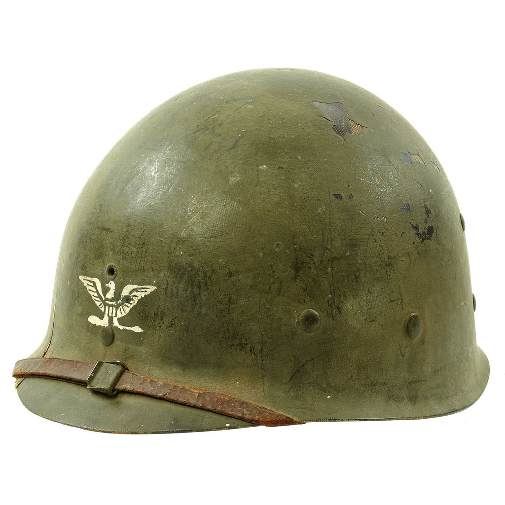 Original U.S. WWII Colonel M1 Helmet Liner by Capac Original Items