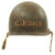 Original U.S. WWII 1944 Named Lieutenant M1 McCord Front Seam Helmet Original Items