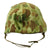 Original U.S. WWII 1943 M1 McCord Fixed Bale Helmet with USMC HBT Camo Cover and Westinghouse Liner Original Items