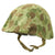Original U.S. WWII 1943 M1 McCord Fixed Bale Helmet with USMC HBT Camo Cover and Westinghouse Liner Original Items