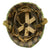 Original U.S. WWII 1943 M1 McCord Fixed Bale Helmet with USMC HBT Camo Cover and Westinghouse Liner Original Items