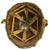 Original U.S. WWII 1942 McCord Front Seam Fixed Bale M1 Helmet with USMC Mosquito Net Cover Original Items