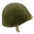 Original U.S. WWII M1 Schlueter Swivel Bale Front Seam Helmet with Westinghouse Liner and Net Original Items