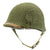 Original U.S. WWII M1 Schlueter Swivel Bale Front Seam Helmet with Westinghouse Liner and Net Original Items