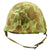 Original U.S. WWII USMC 1943 M1 McCord Front Seam Helmet with 2nd Pattern Cover and Portrait Original Items
