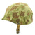 Original U.S. WWII USMC 1943 M1 McCord Front Seam Helmet with 2nd Pattern Cover and Portrait Original Items