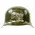 Original German WWII USGI Bring Back Trench Art Trophy M42 Helmet dated August 23 1944 Original Items