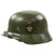 Original German WWII Double Decal NSDAP Civic Police M35 Steel Combat Helmet - marked ET64 Original Items