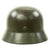 Original German WWII Double Decal NSDAP Civic Police M35 Steel Combat Helmet - marked ET64 Original Items