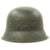Original German WWII M42 Single Decal Army Heer Helmet with Dome Stamp and Size 57 Liner - ckl64 Original Items