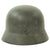 Original German WWII Double Decal NSDAP Civic Police M40 Steel Combat Helmet - marked Q64 Original Items
