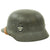 Original German WWII Double Decal NSDAP Civic Police M40 Steel Combat Helmet - marked Q64 Original Items